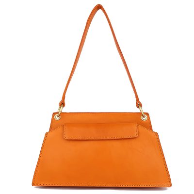 Q&D復古真皮單肩包 腋下包 公文包